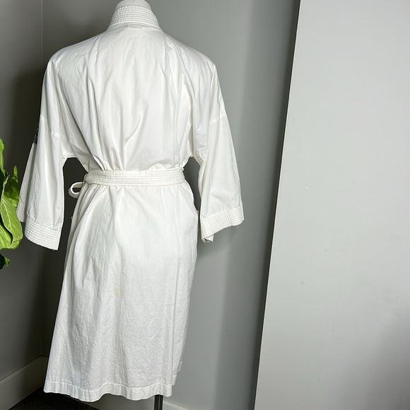 Vintage Neiman Marcus Polished Cotton Cruise Robe - Picture 9 of 10